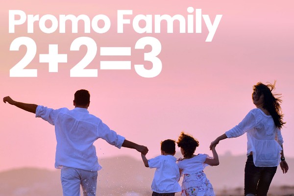 Promo Family 2+2=3 ... 1 Bimbo è GRATIS!